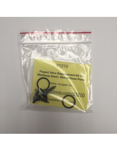 MistAway Poppet Valve Kit for Bellows Pump