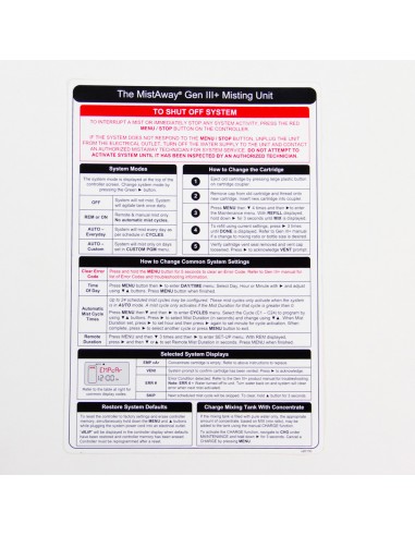 Mistaway Inner Lid Label