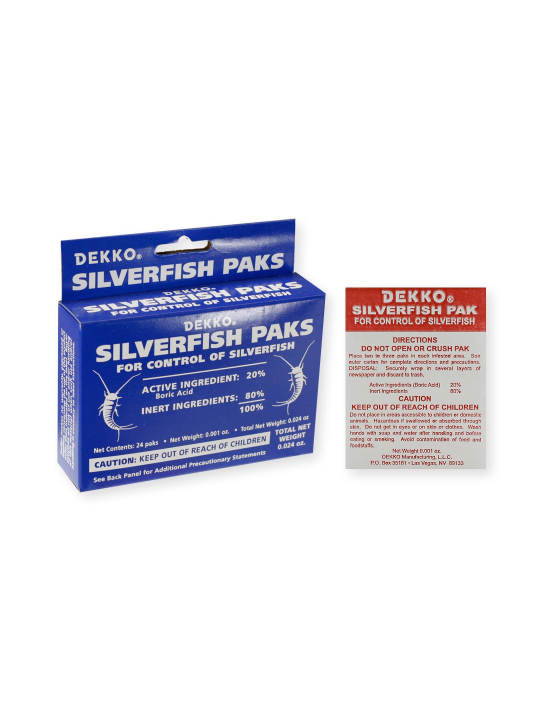 Dekko Silverfish Bait Paks
