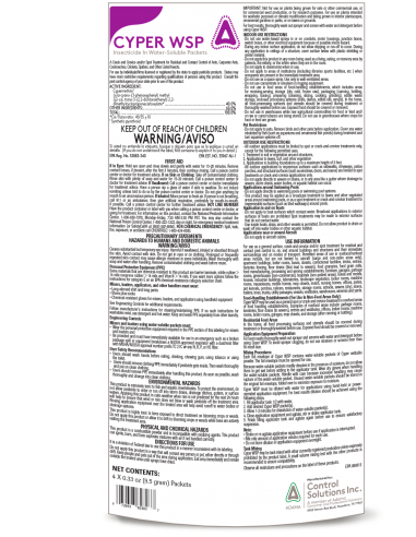 Cyper WSP Cypermethrin Insecticide