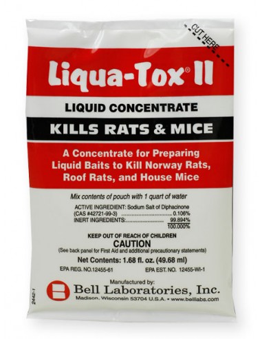 Bell Liqua-Tox Liquid Rat & Mouse Bait Concentrate